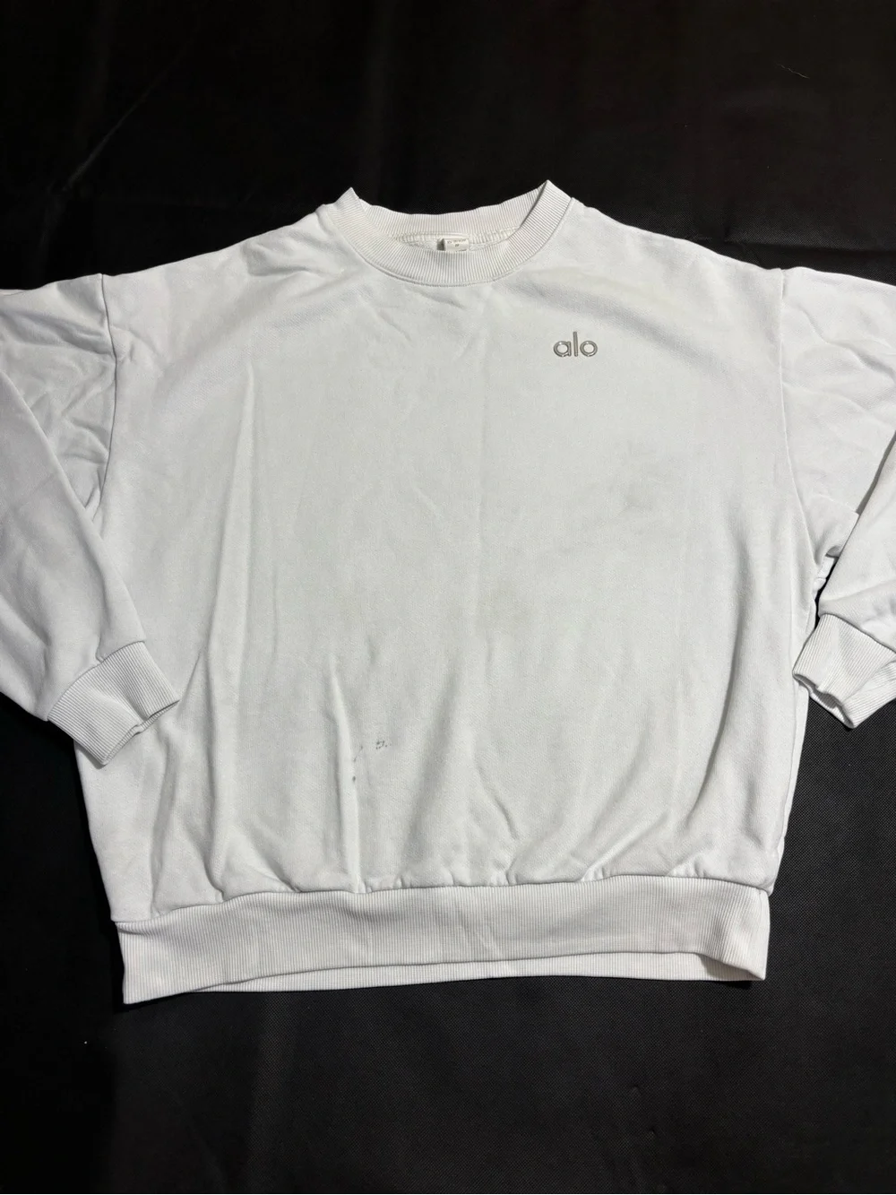 Alo Accolade Crew Neck White Size XS